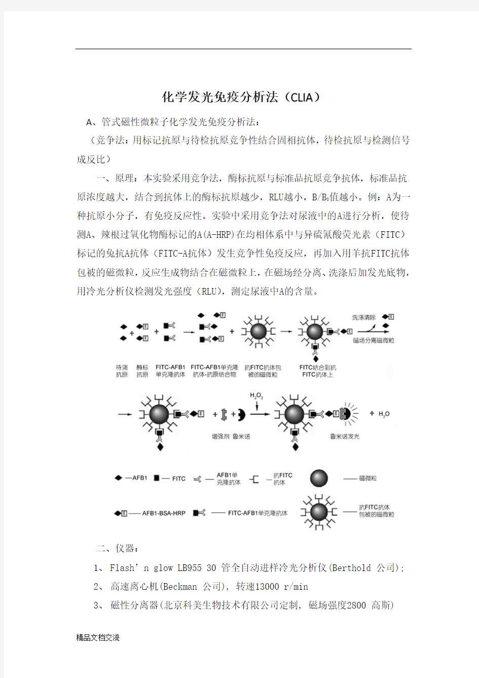 化学发光免疫分析法-自己整理