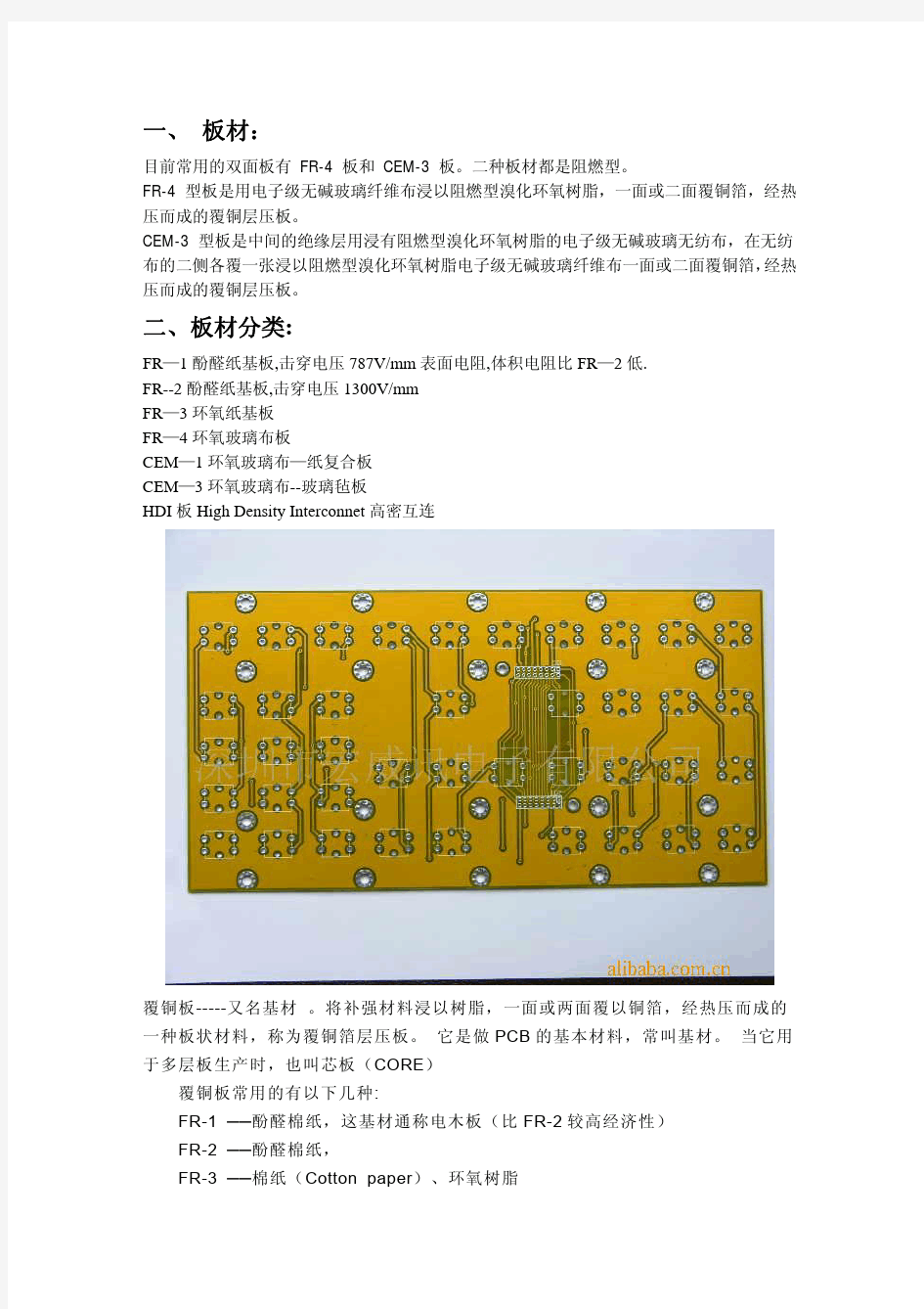 PCB板材分类