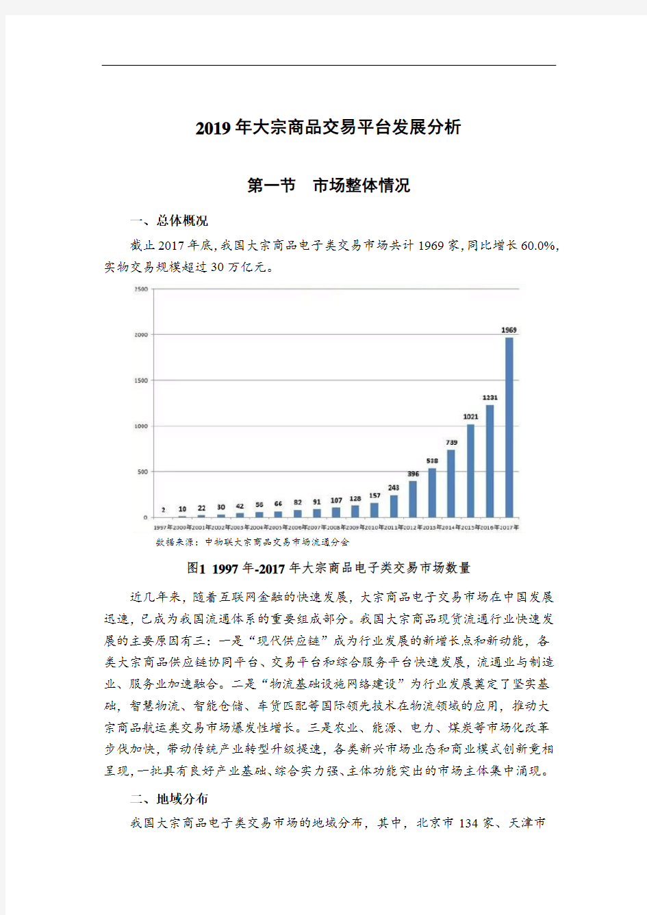 2019年大宗商品交易平台发展分析