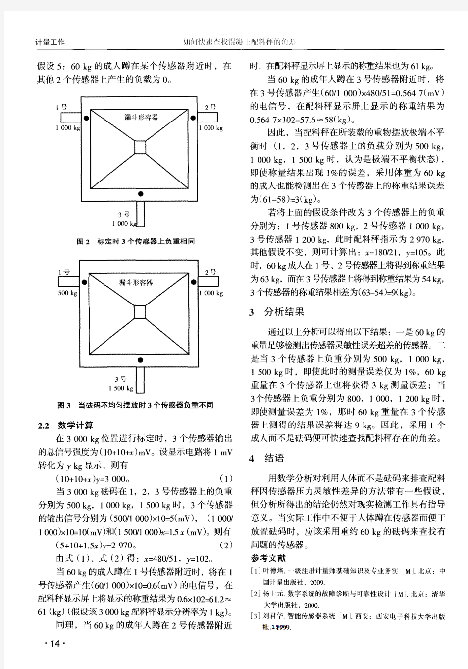 如何快速查找混凝土配料秤的角差