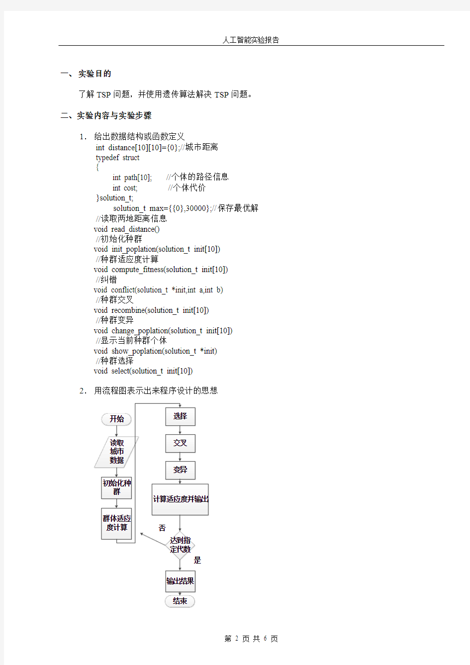 人工智能实验报告