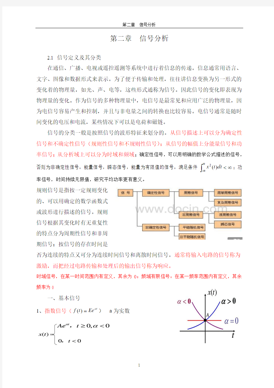 第二章  信号分析