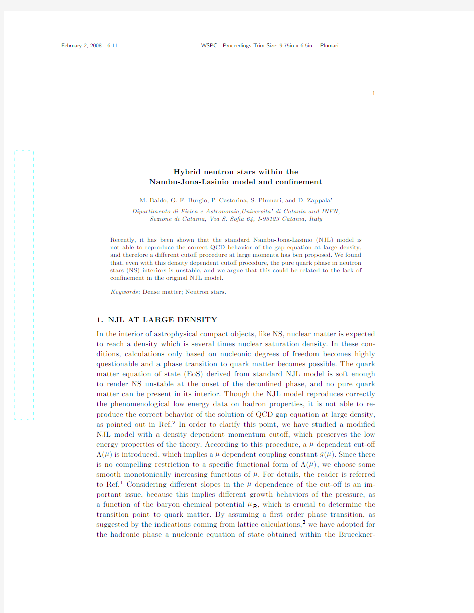 Hybrid neutron stars within the Nambu-Jona-Lasinio model and confinement