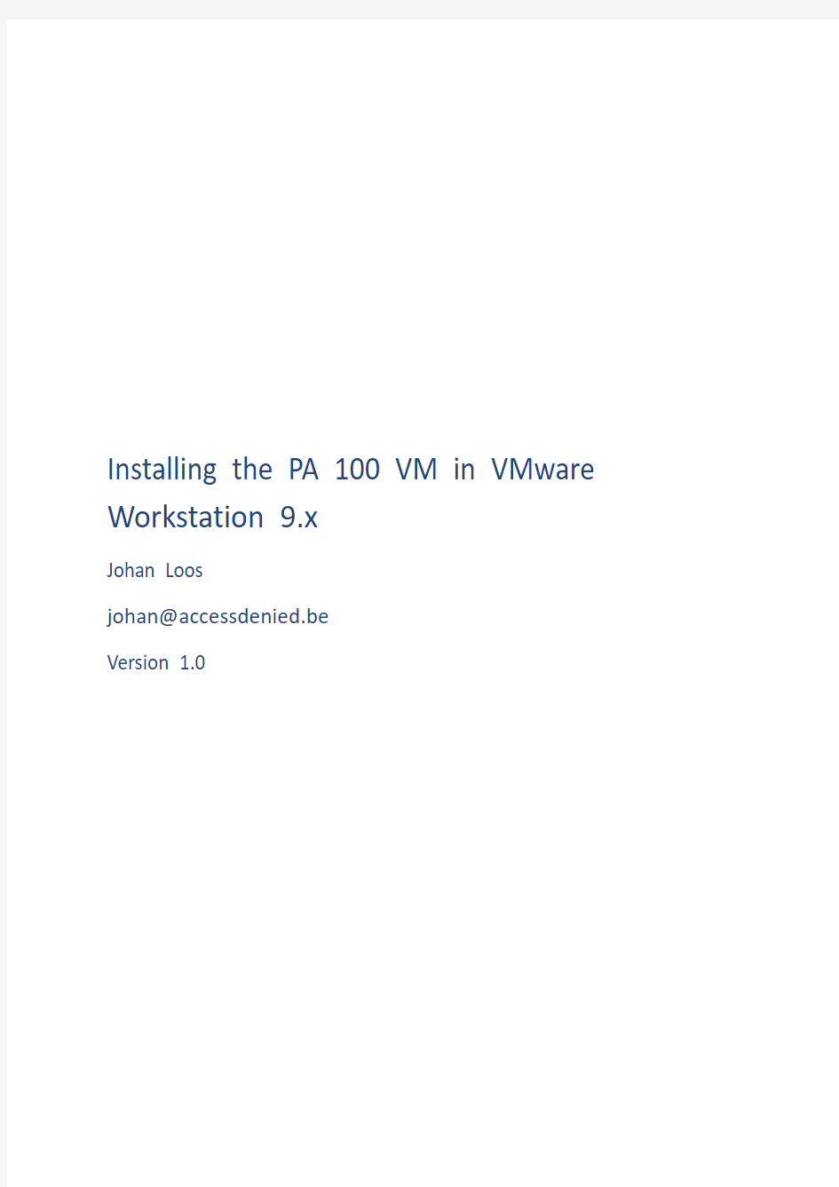 在vmware虚拟机中安装Paloalto下一代防火墙NGFW(英文)