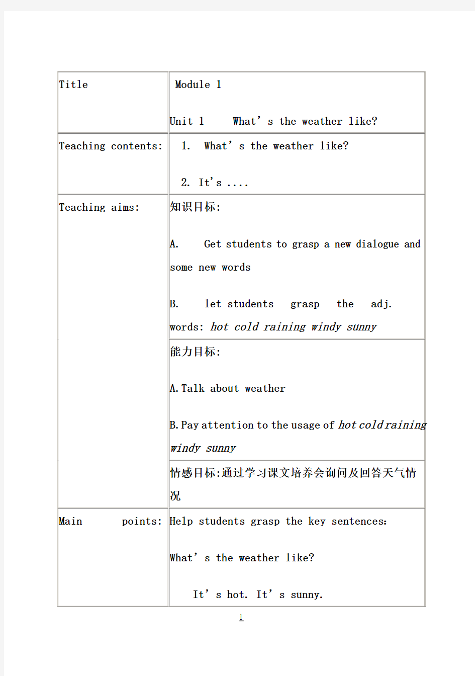 外研版英语小学二年级下册教案(一年级起点)