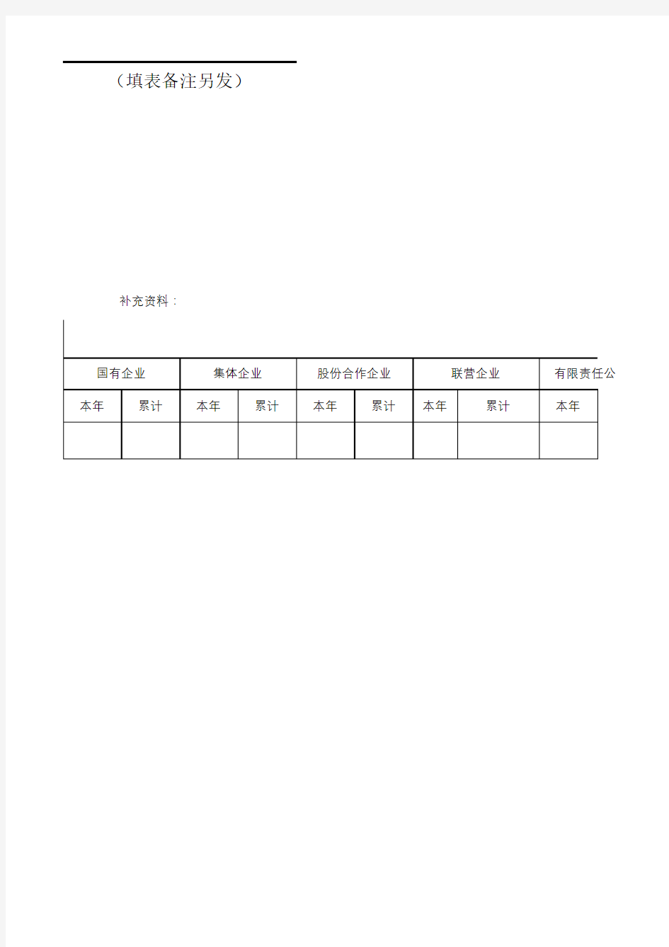 矿产资源勘查登记项目情况表模板