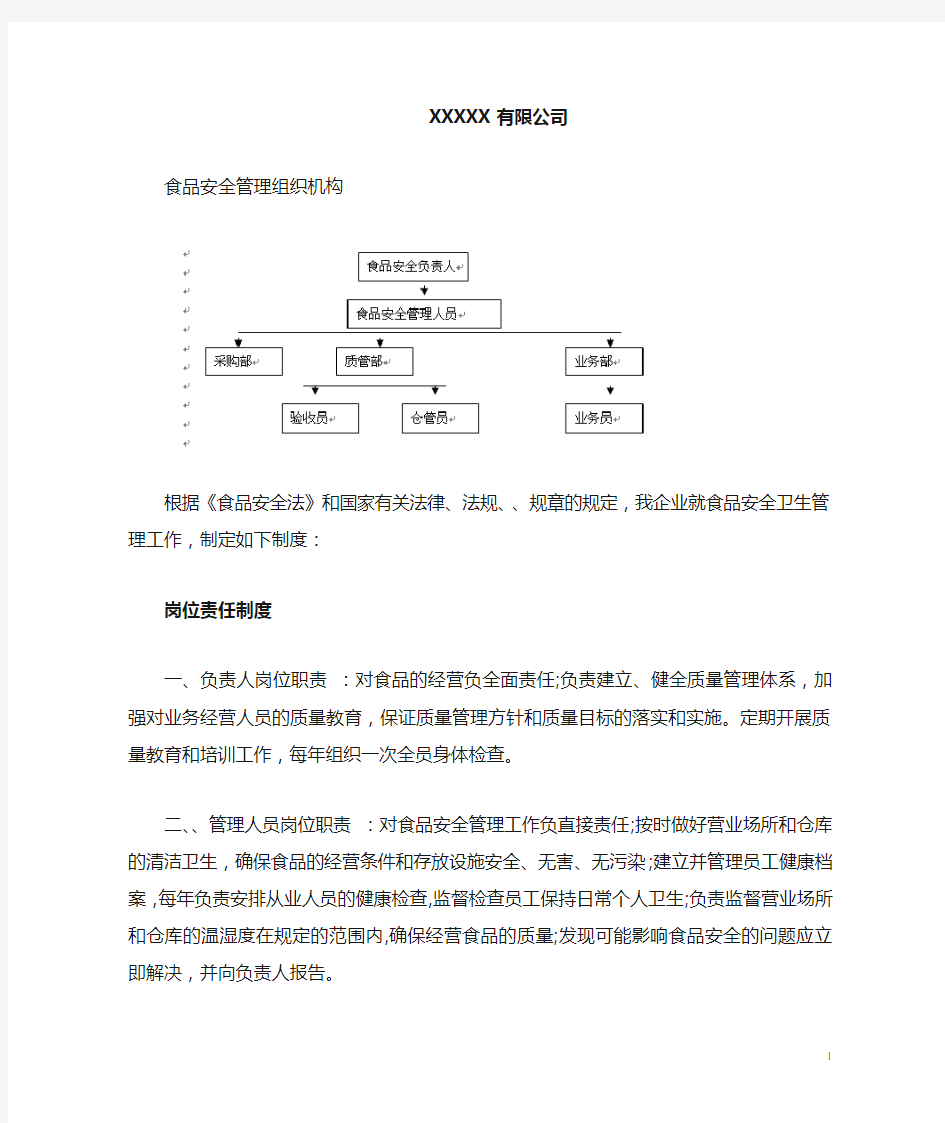 食品安全相关的组织机构设置、部门职能和岗位职责(海关)