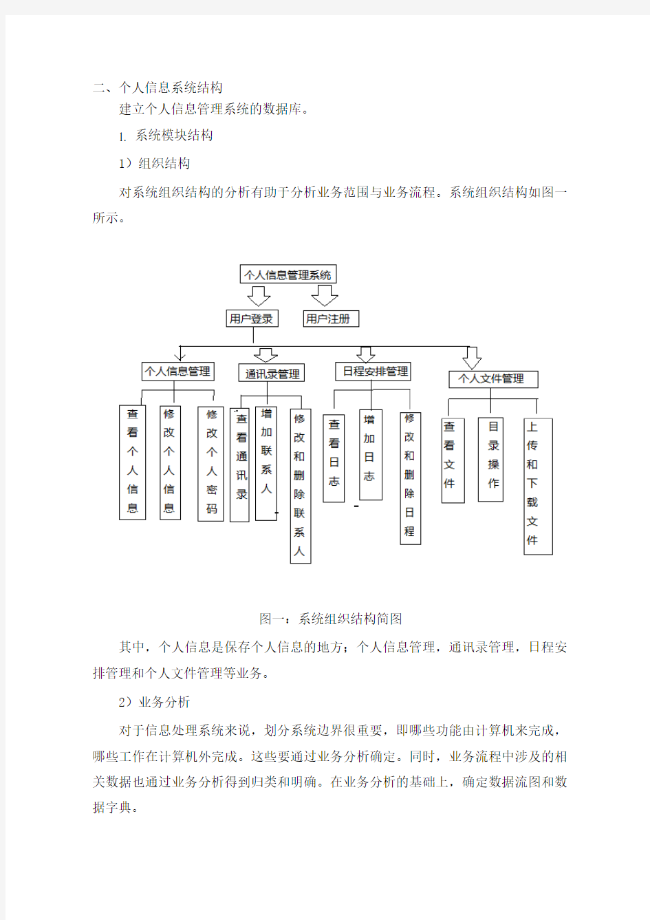 个人信息管理系统_数据库设计