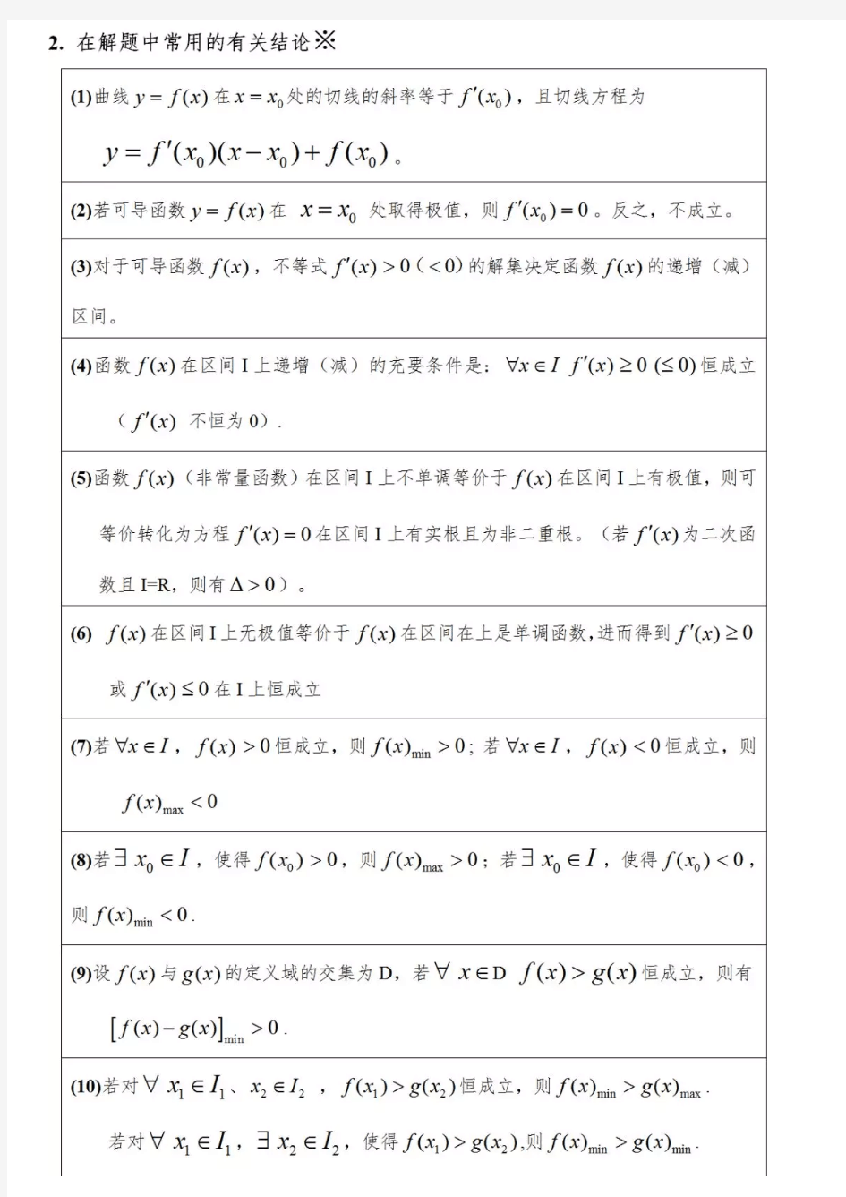 高考高中数学：导数压轴题题型全归纳(有例题、有答案)