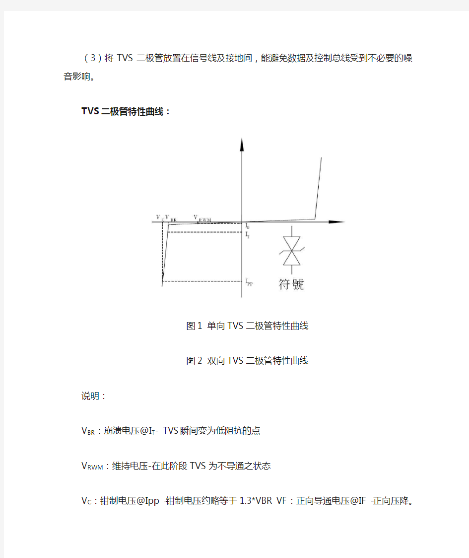 瞬态抑制二极管(TVS管)基础知识