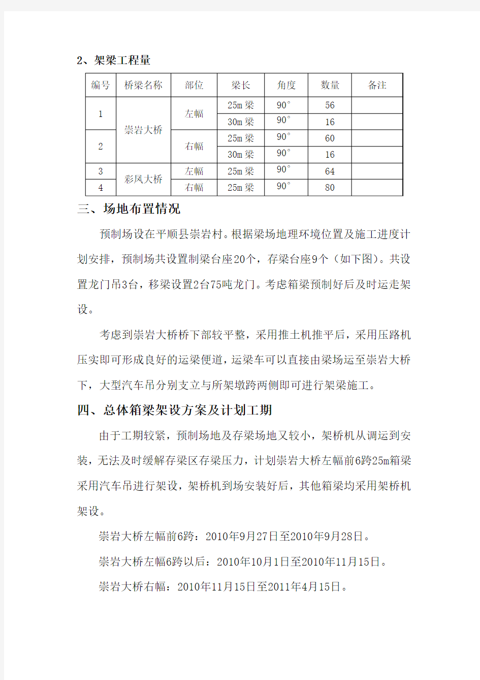 预应力箱梁架设施工方案(修改后)