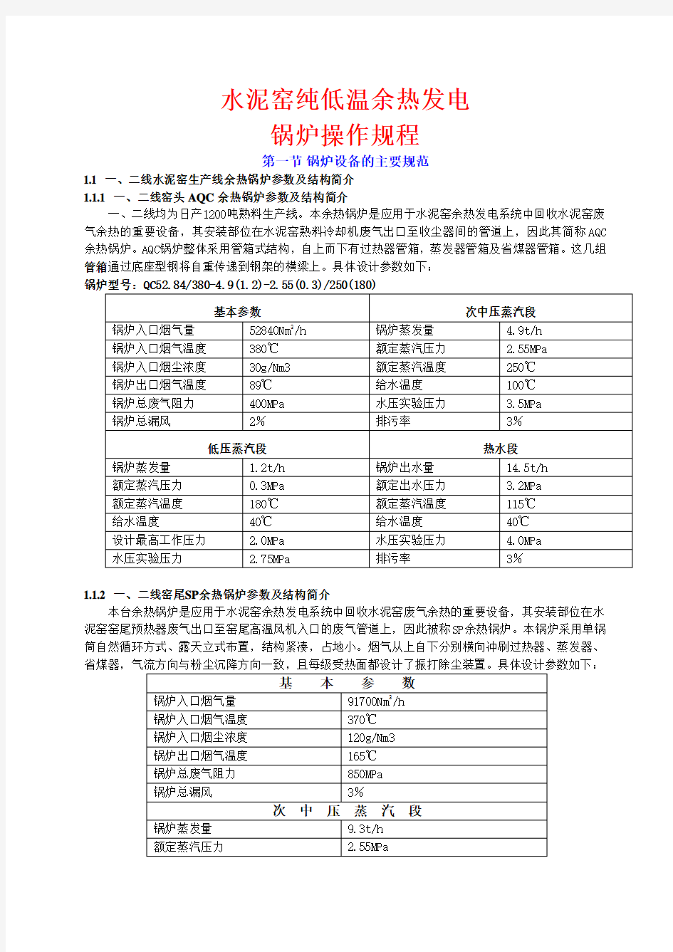 余热发电--锅炉篇