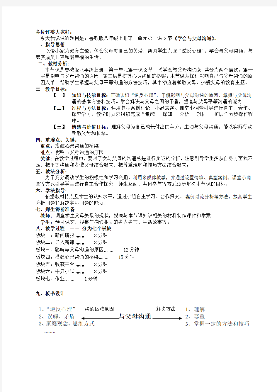 1.1学会与父母沟通.