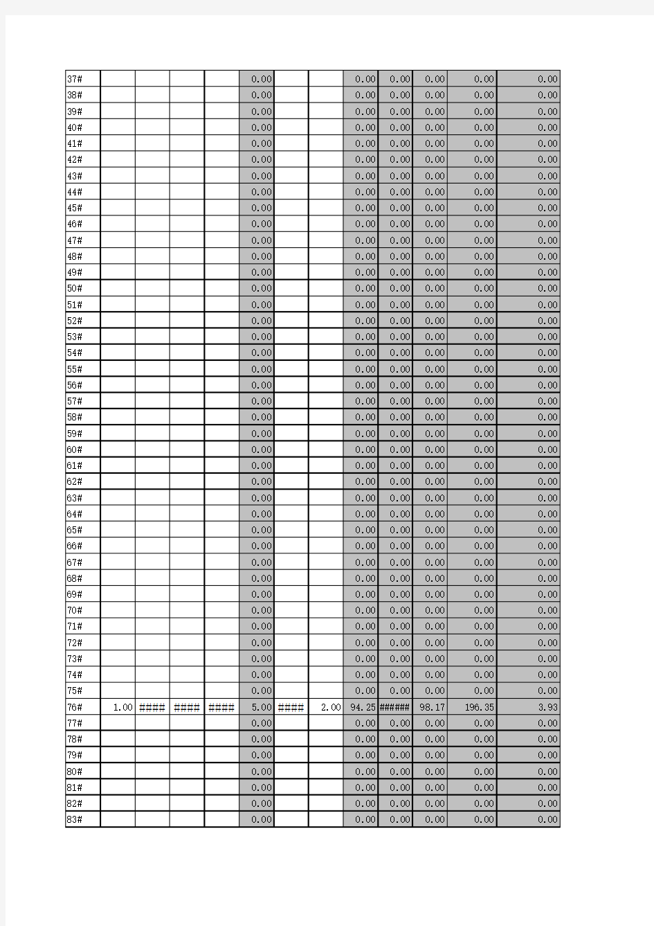 人工挖孔桩工程量计算表(EXCEL)