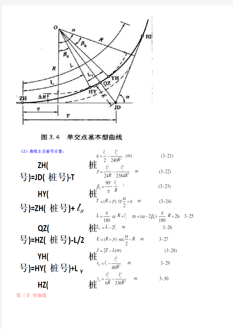 平曲线要素计算公式-(2)