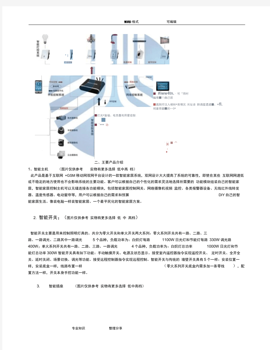 智能家居技术设计方案书