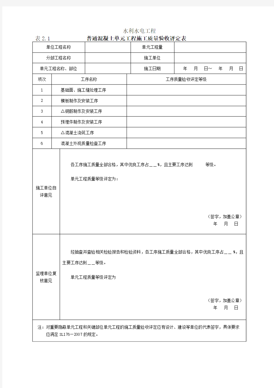 3混凝土质量评定表