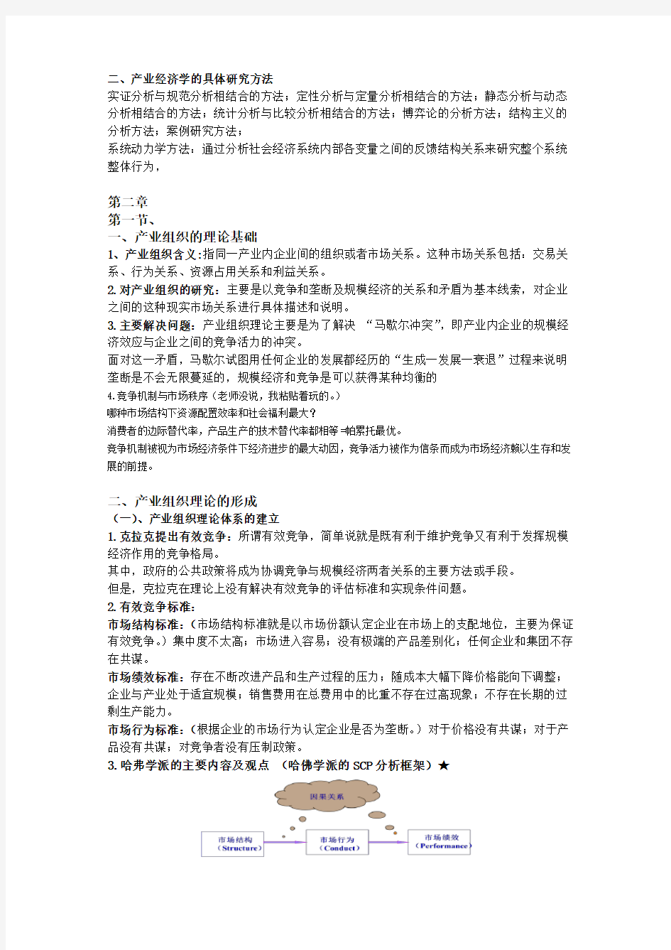 产业经济学考点整理