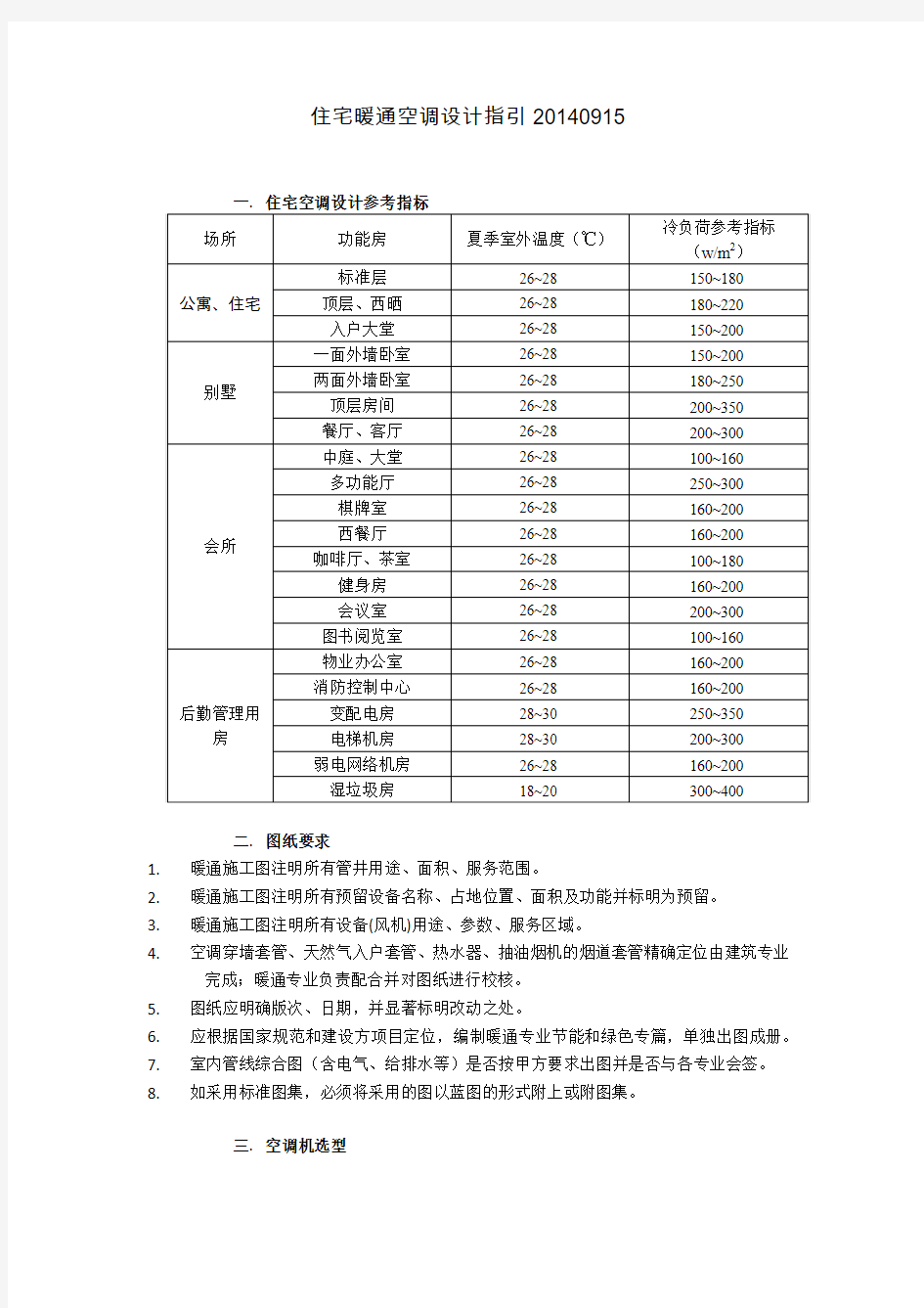 住宅暖通空调设计指引