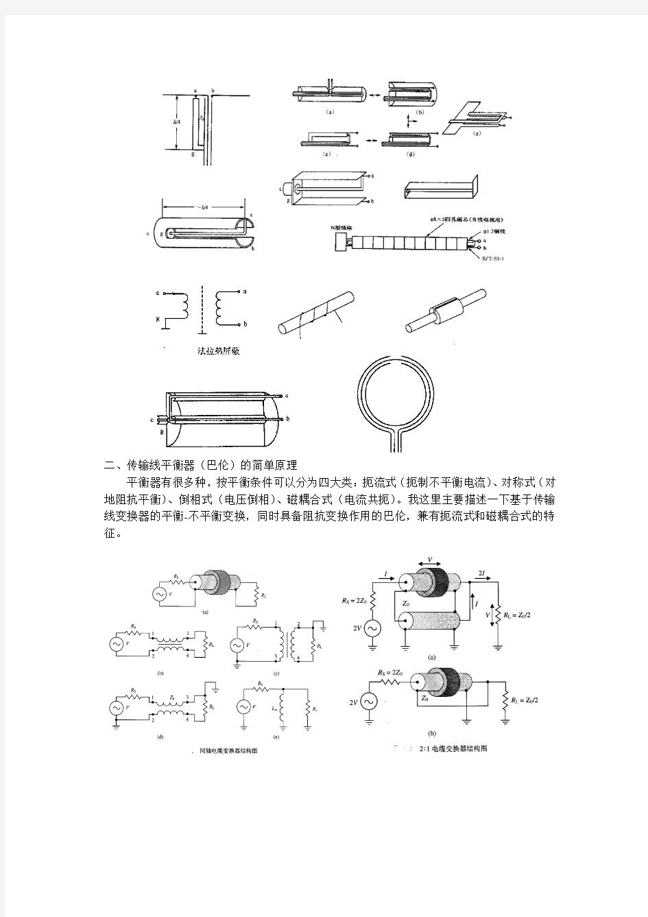 传输线巴伦的原理设计、制作及测试