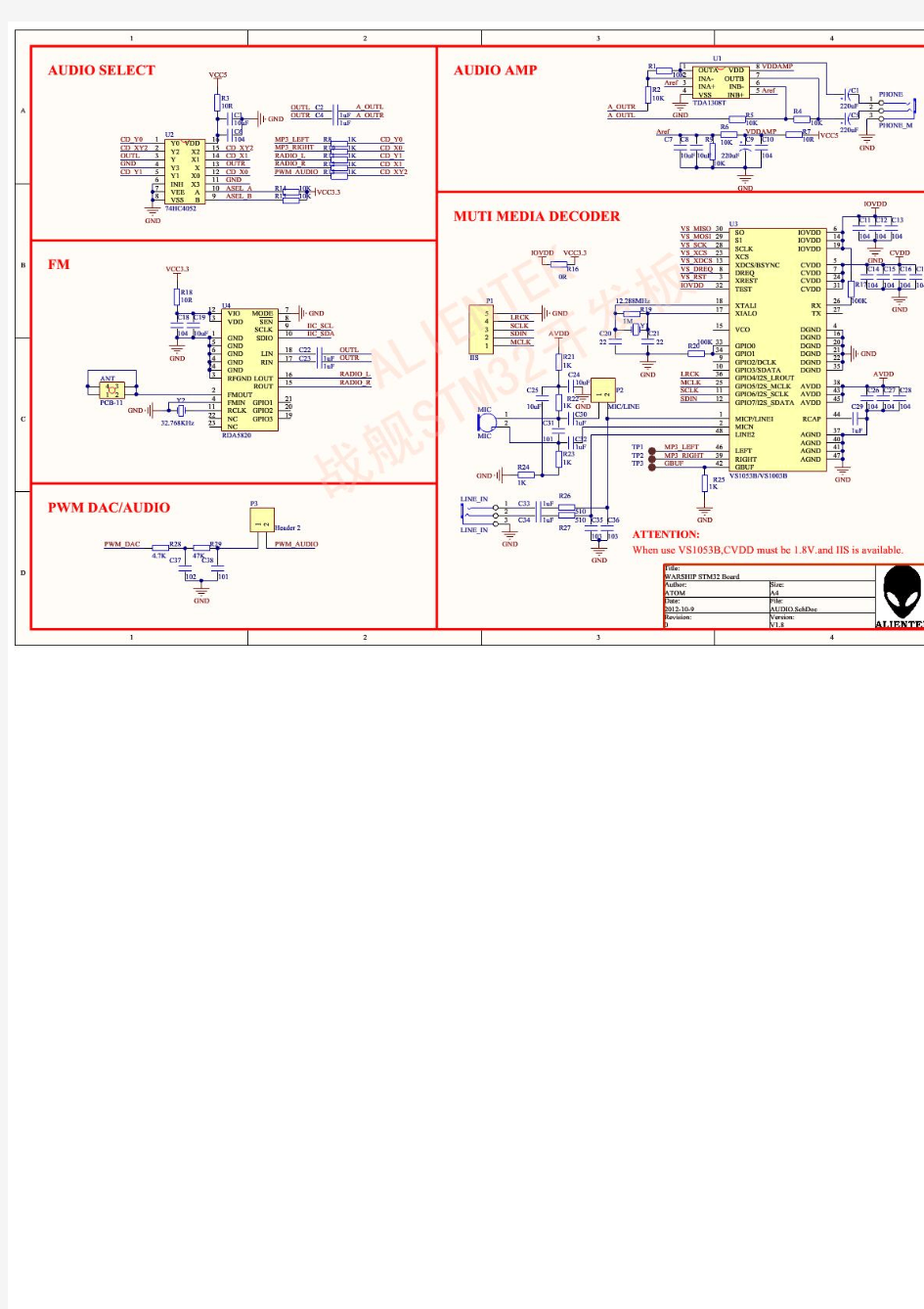 STM32开发板原理图