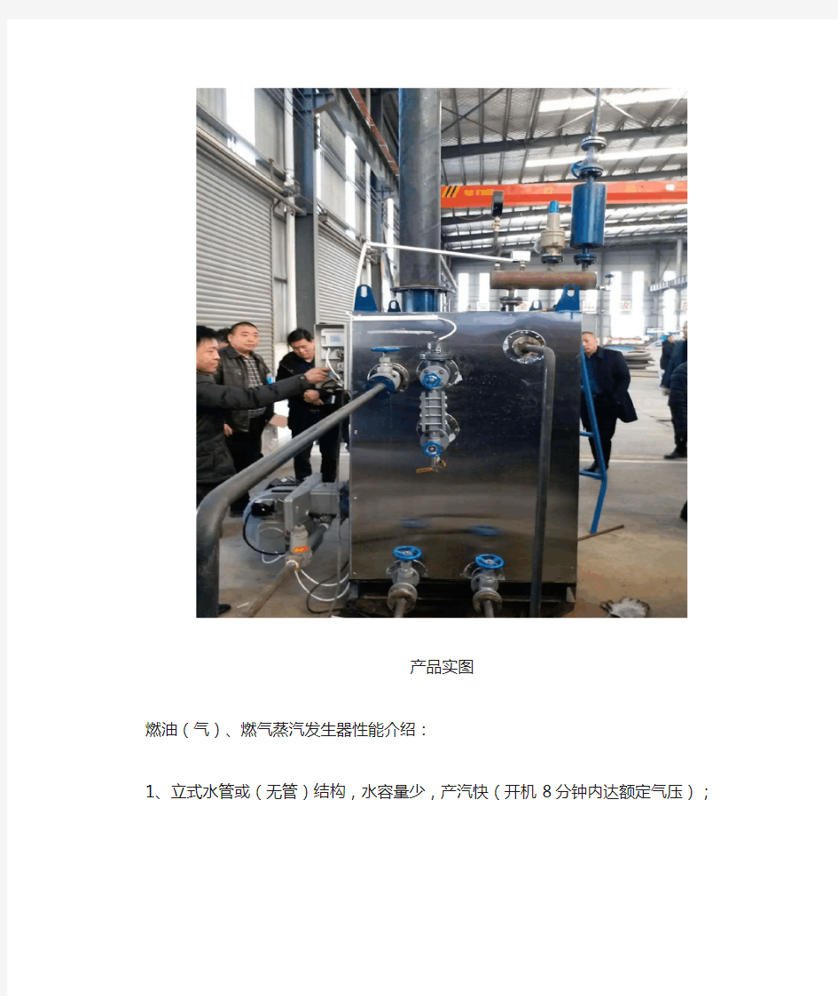 500公斤燃气蒸汽发生器