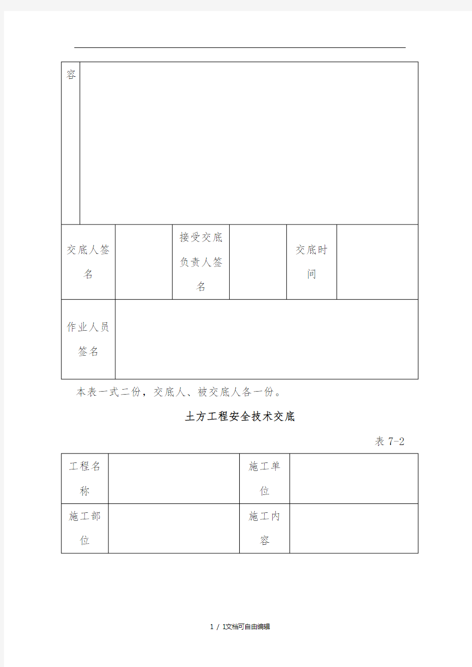 建筑施工全套安全技术交底