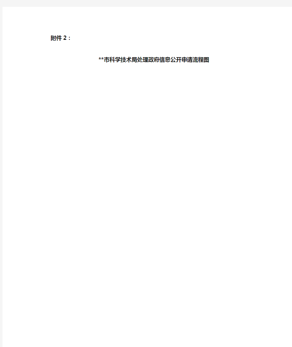 浏阳市科学技术局处理政府信息公开申请流程图政府信息公开申请登记回执【模板】