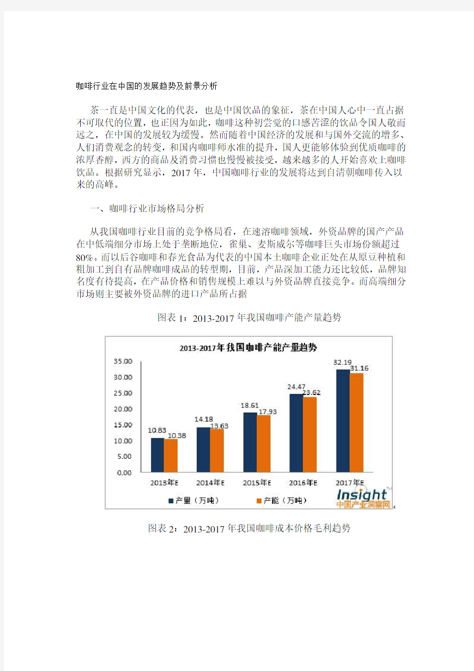 咖啡行业在中国的发展趋势及前景分析