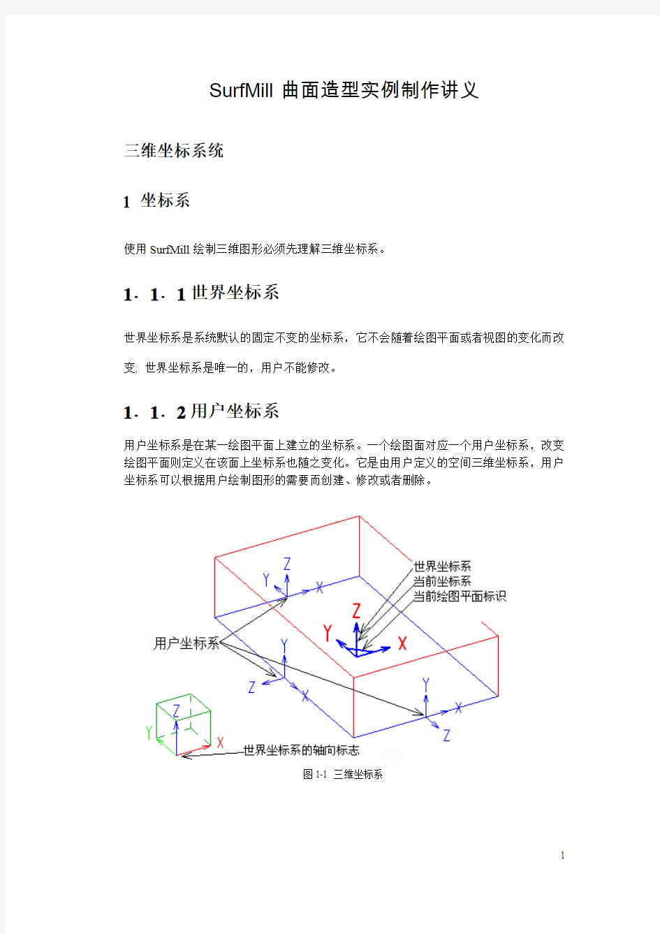 SurfMill曲面造型实例制作讲义