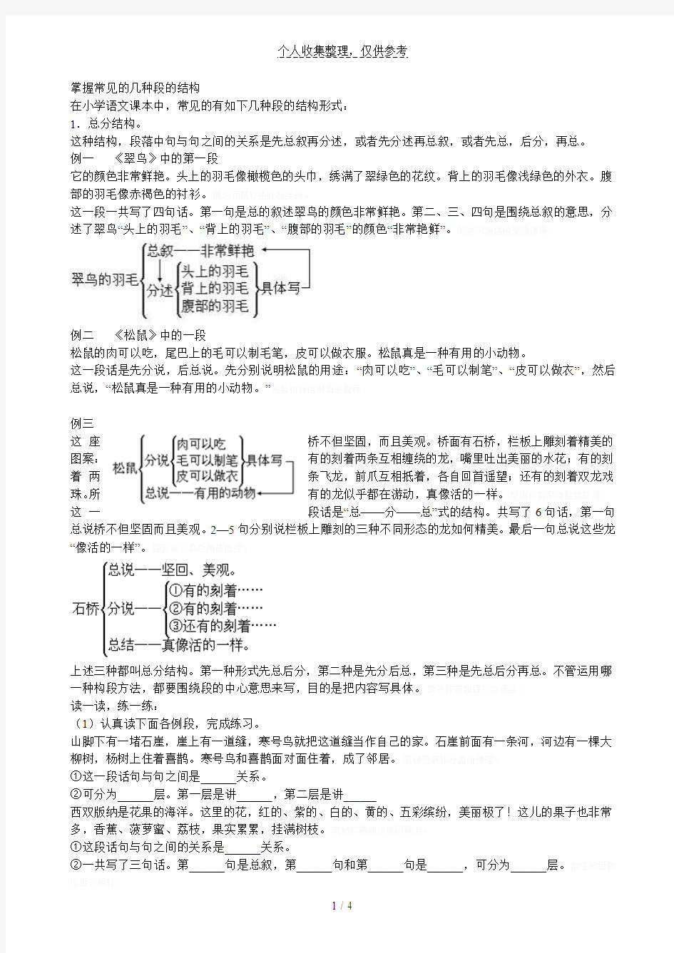 掌握常见几种段构