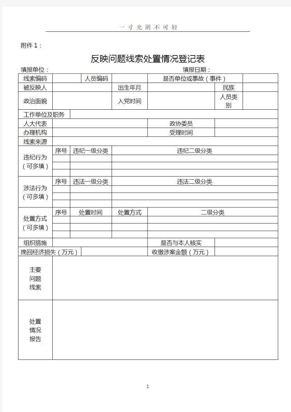 问题线索登记表.doc