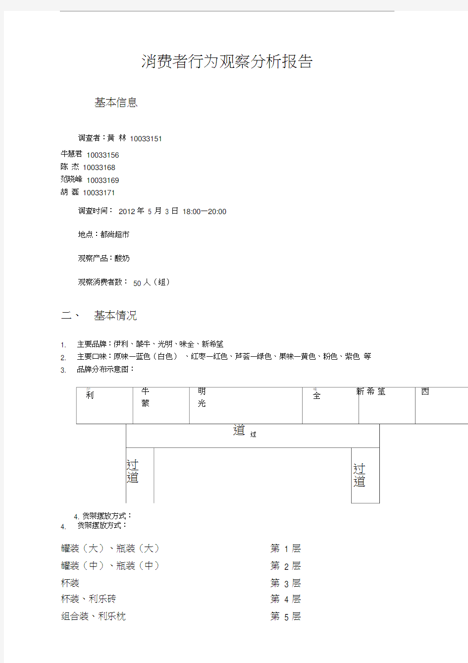 消费者行为观察分析报告