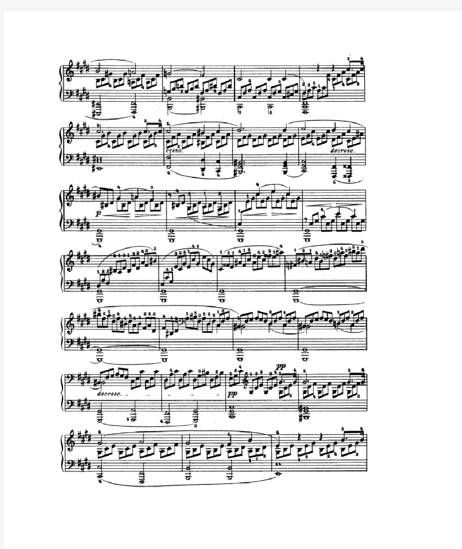 贝多芬-第十四钢琴奏鸣曲-月光曲Op27-2