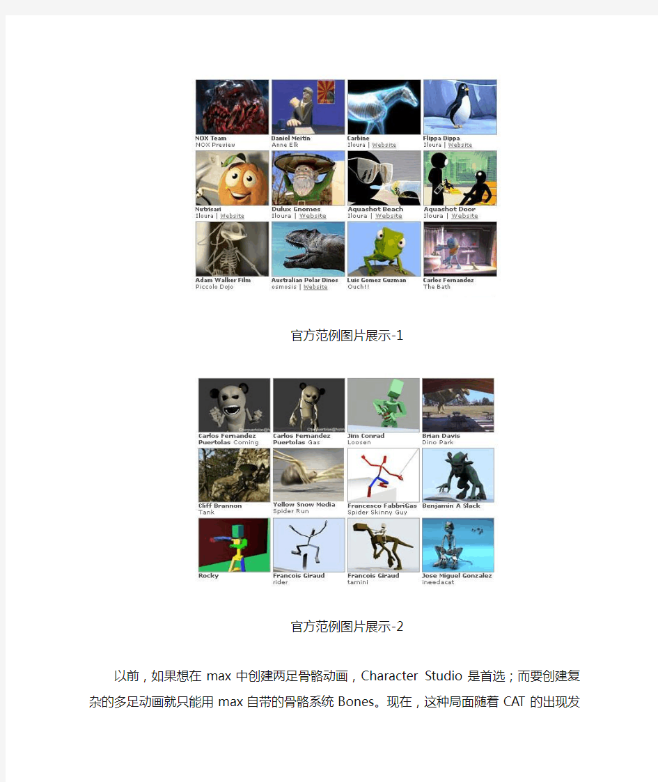 3dmax官方绝密插件CAT终极教程(中文版的)