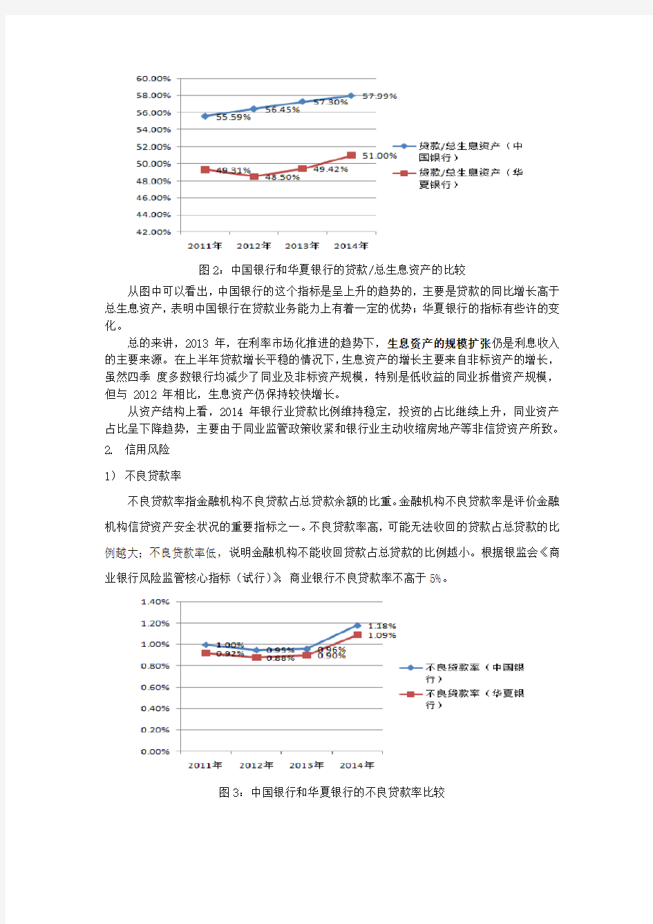 中国银行和华夏银行的安全性分析