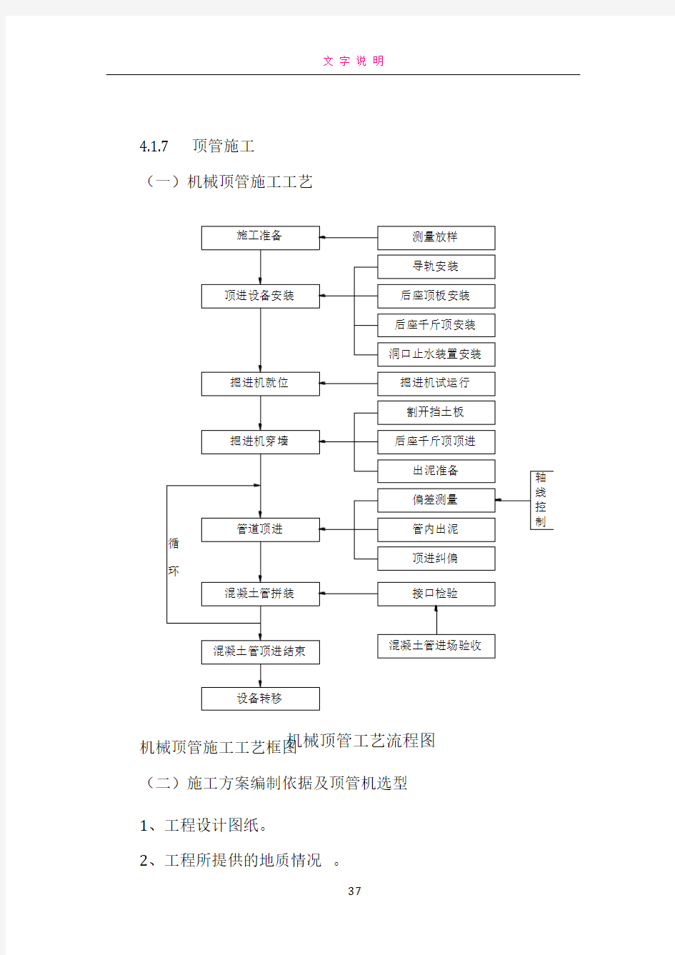 机械顶管施工方案