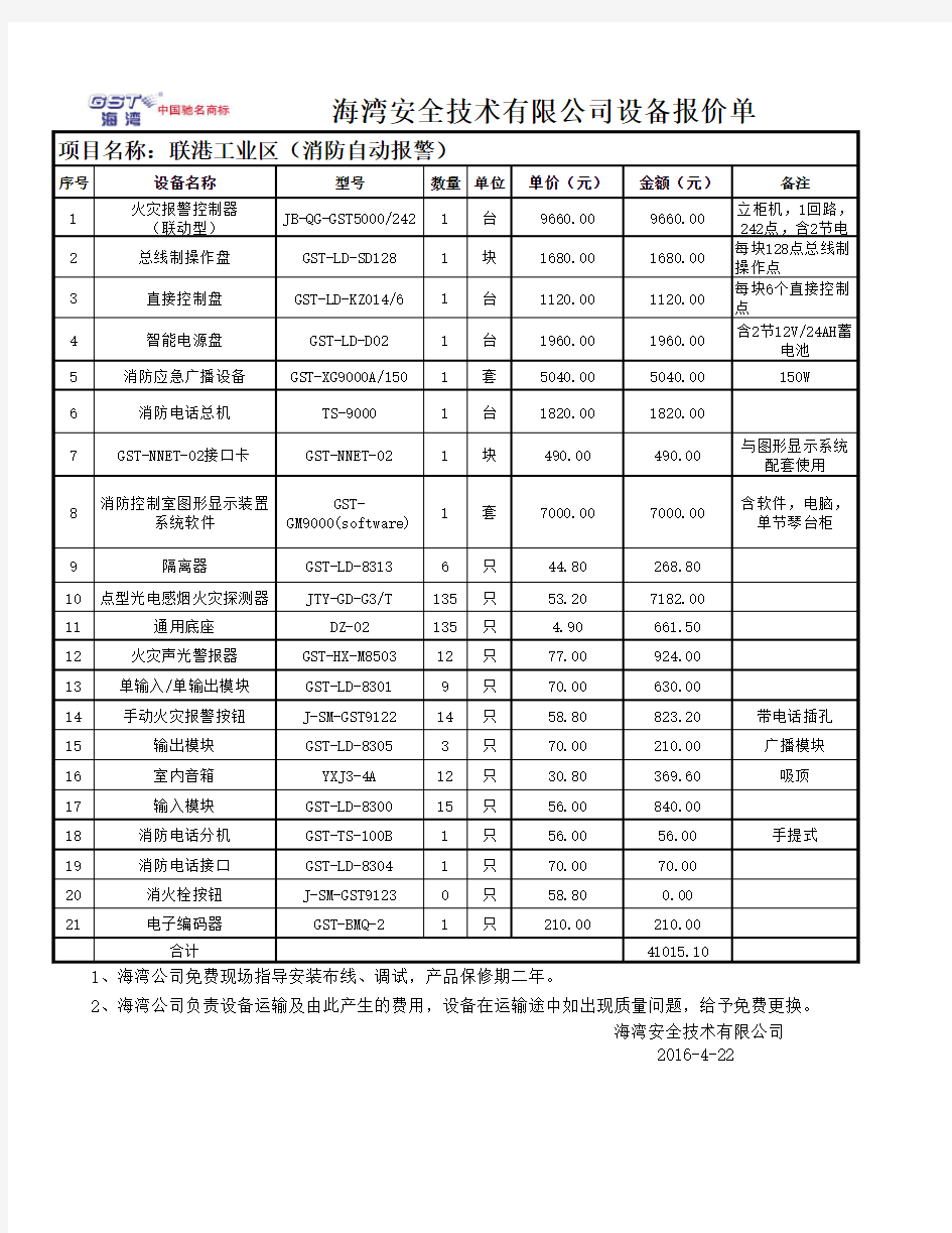 海湾GST产品报价