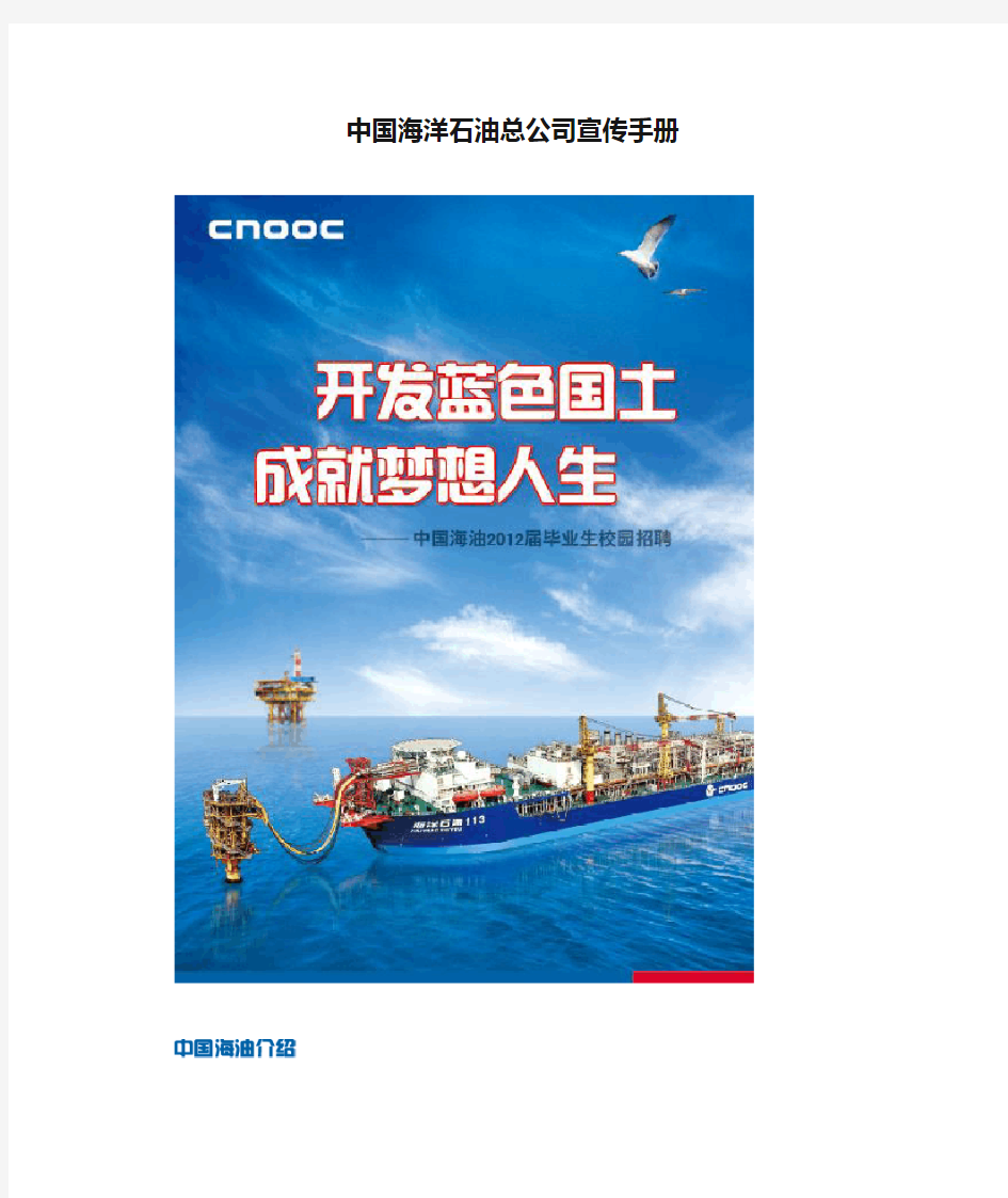 中国海洋石油总公司宣传手册