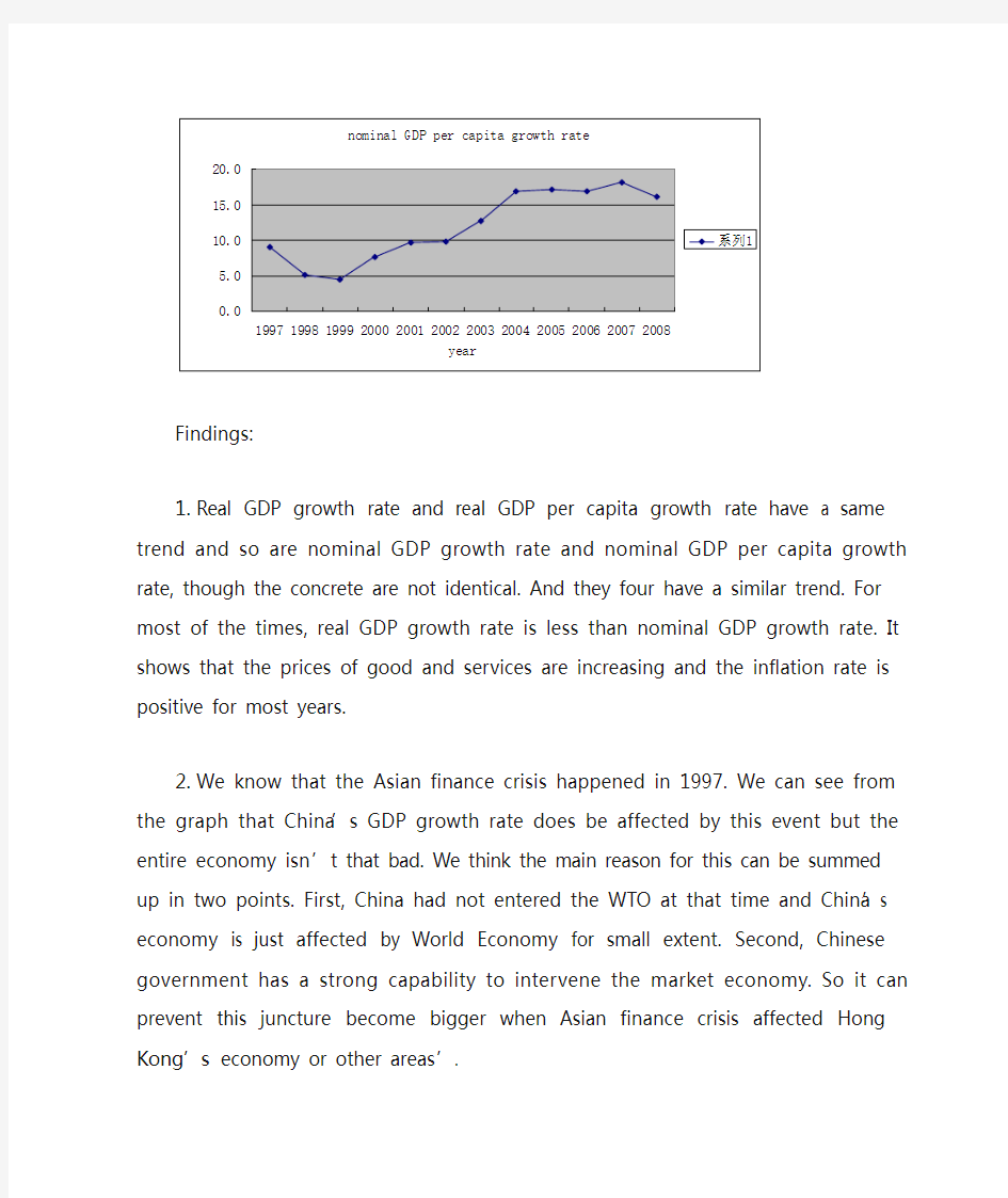 (新)中国GDP增长率及通胀率分析