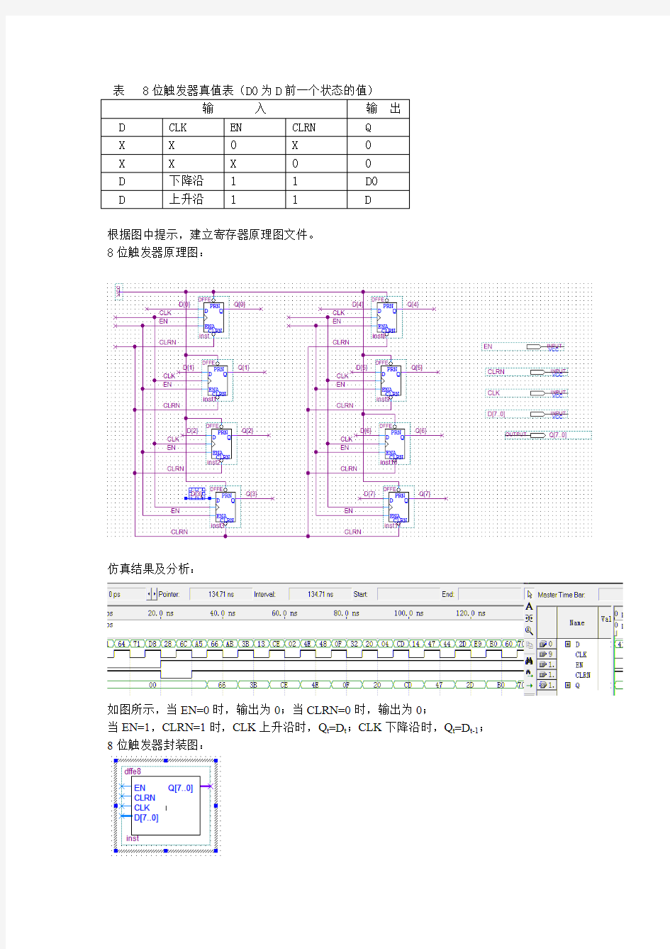 计算机组成原理寄存器堆实验报告