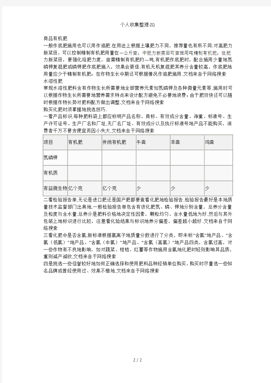 如何正确选择和使用肥料化肥品种