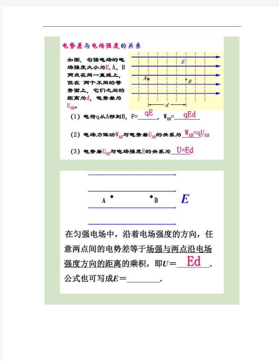 1.5电势差与电场强度的关系.