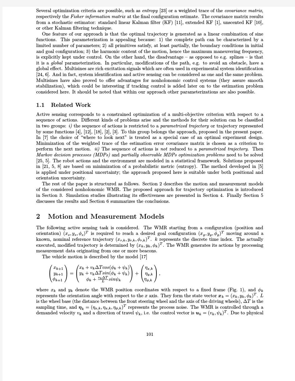 A multisine approach for trajectory optimization based on information gain