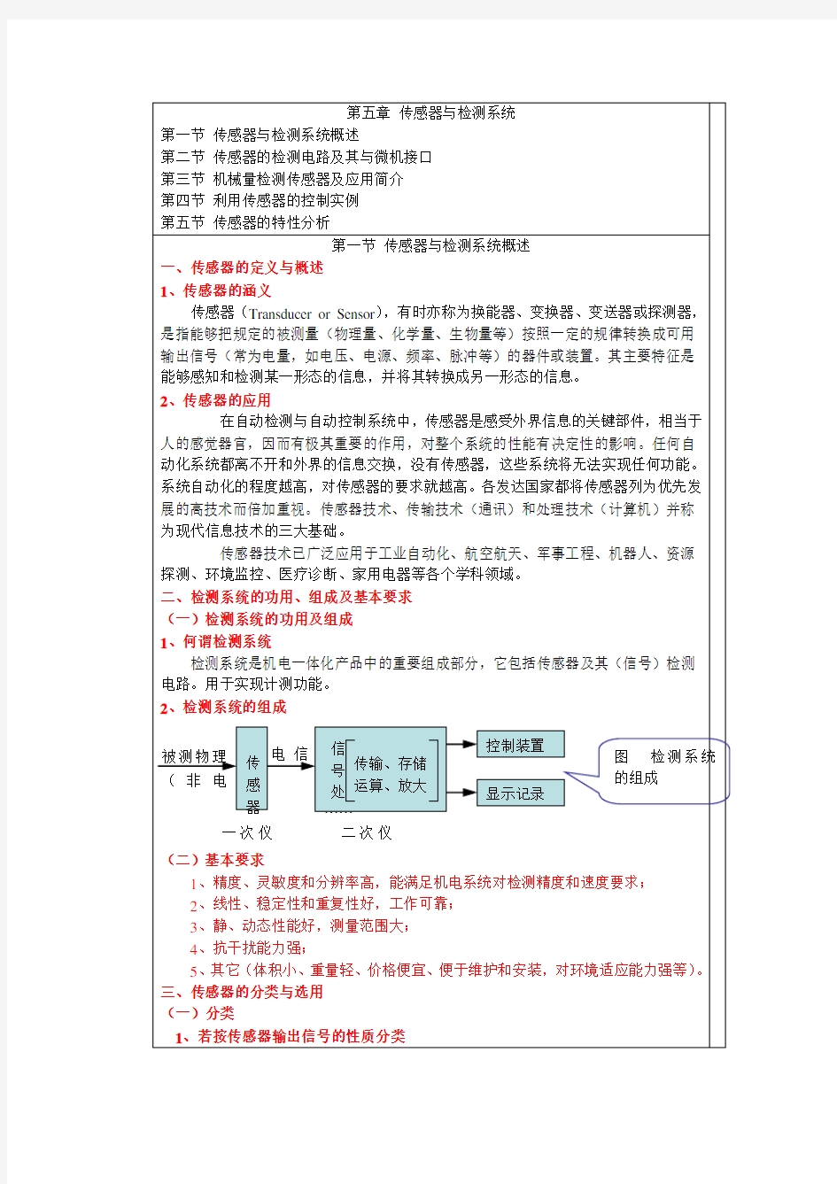 05  传感器与检测系统选择与设计讲解