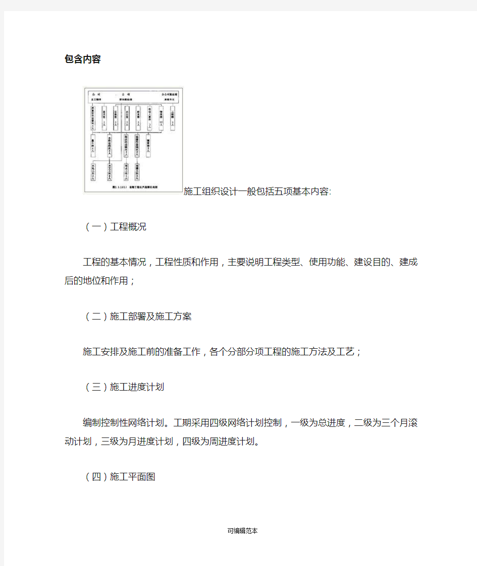 施工组织设计主要内容