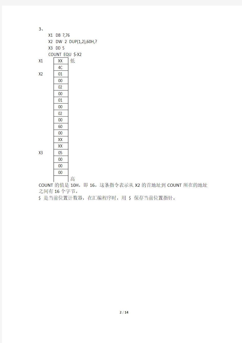 微机原理 刘红玲 第4章作业答案