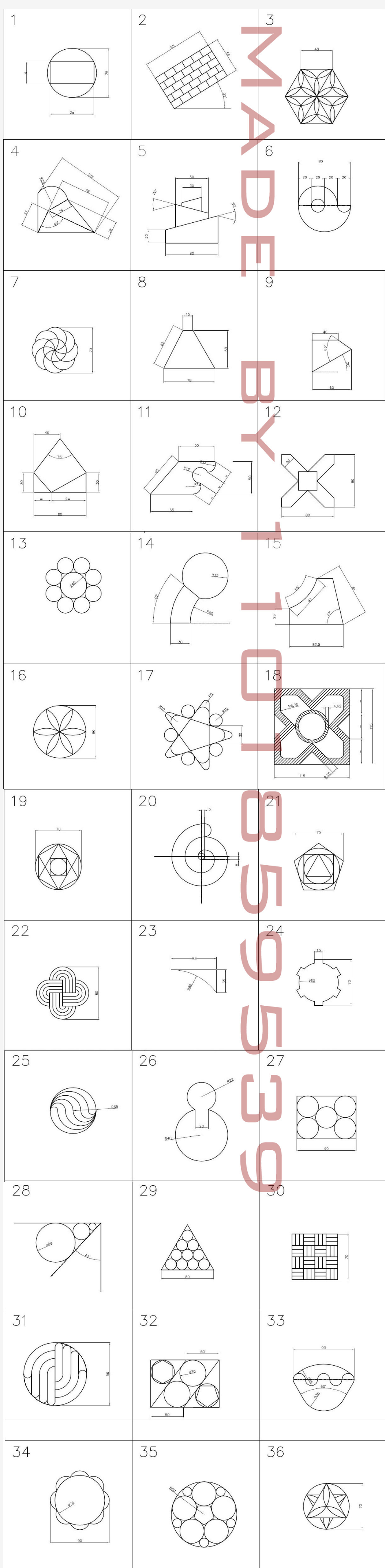 经典CAD技巧练习图