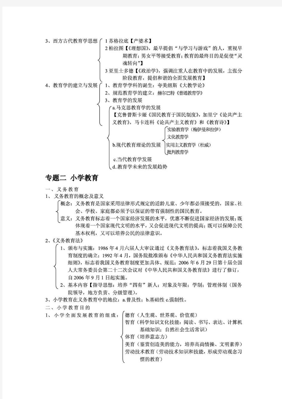 教师招聘考试复习资料