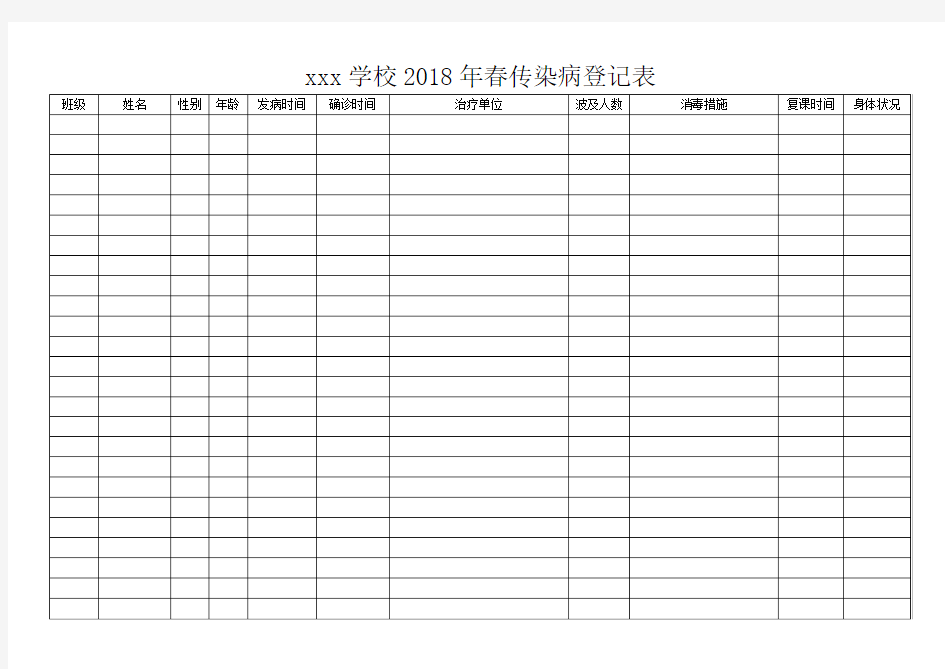 传染病的、2020疫情登记表.doc